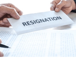 The resignation process